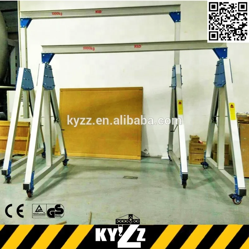 Light Small Mini 500Kg Workshop Gantry Crane Sale in China, Portable Marine Deck Gantry Cranes