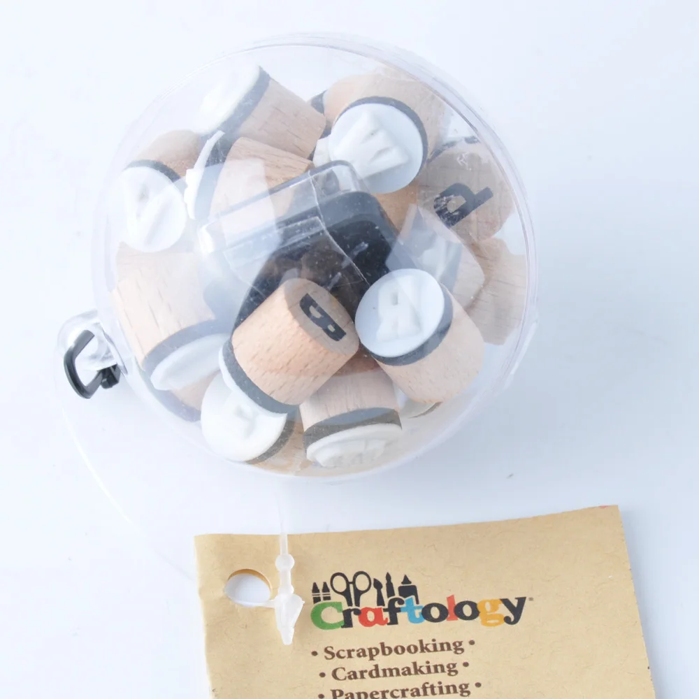 cute christmas gift 26pk letters mini rubber alphabet stamps in christmas bauble