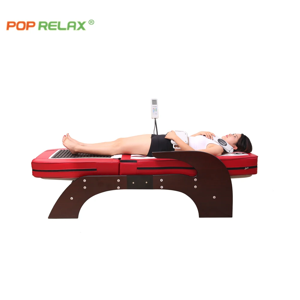 POP RELAX позвоночника и гигиена терапии нефрит ролик nugar массажная кровать Половина Тела Термический нефритовый Роллинг массаж стол