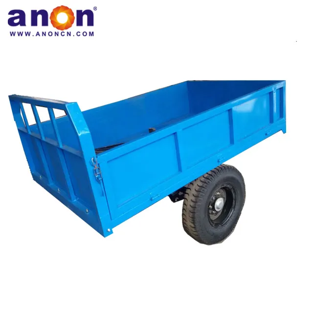 ANON 2 wheel hydraulic dump 10 ton small farm trailer