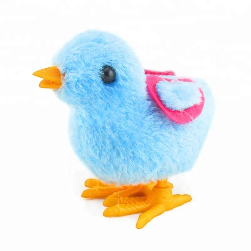 Wholesale Lovely Cartoon Plush Wind UP Chicken Toy For Baby