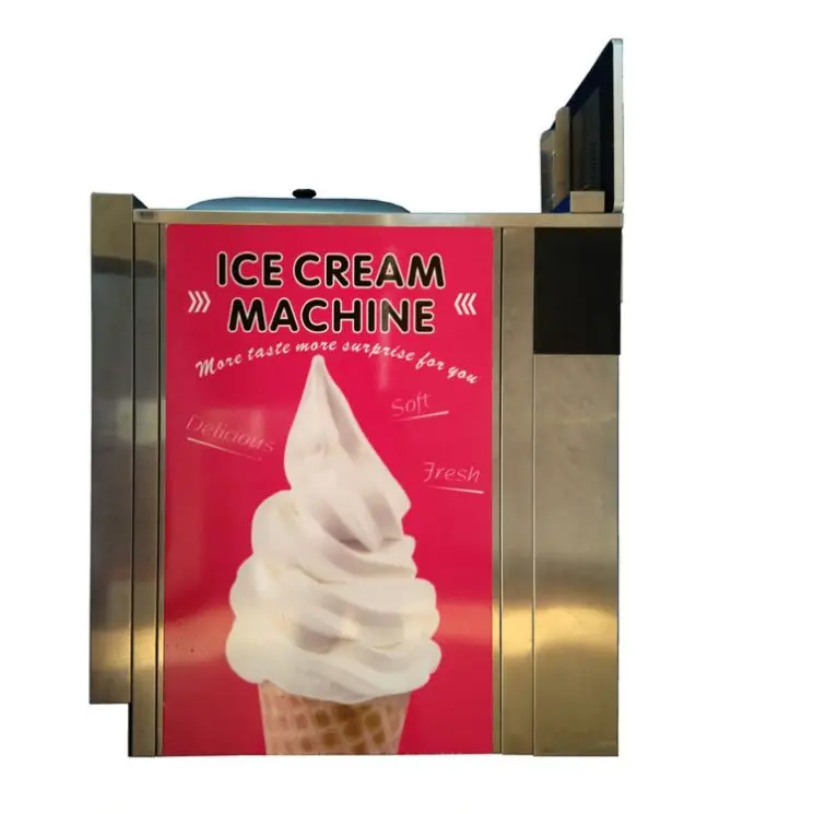 Ice cream vending machine Semi automatic for making frozen yogurt softserve