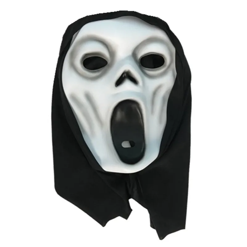 Factory Direct Priced PVC White Screaming Ghost Party Mask