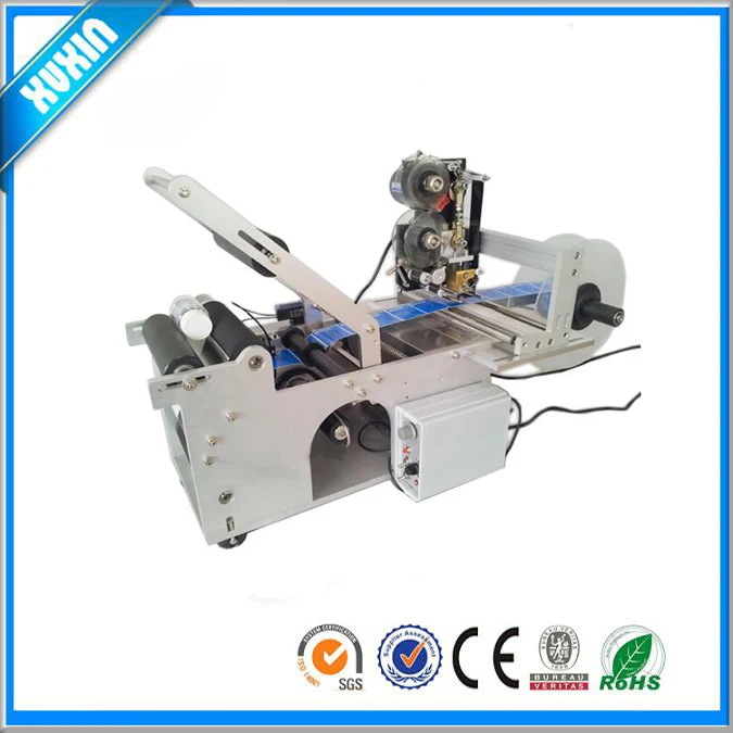 Semi Automatic Round Bottle Labeling Machine with printer X-90