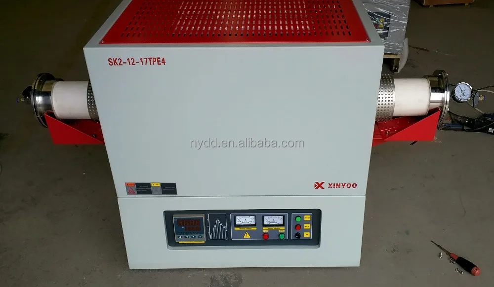 1700 Deg. Horizontal Vacuum Tube Furnace Used For Laboratory Pyrolysis