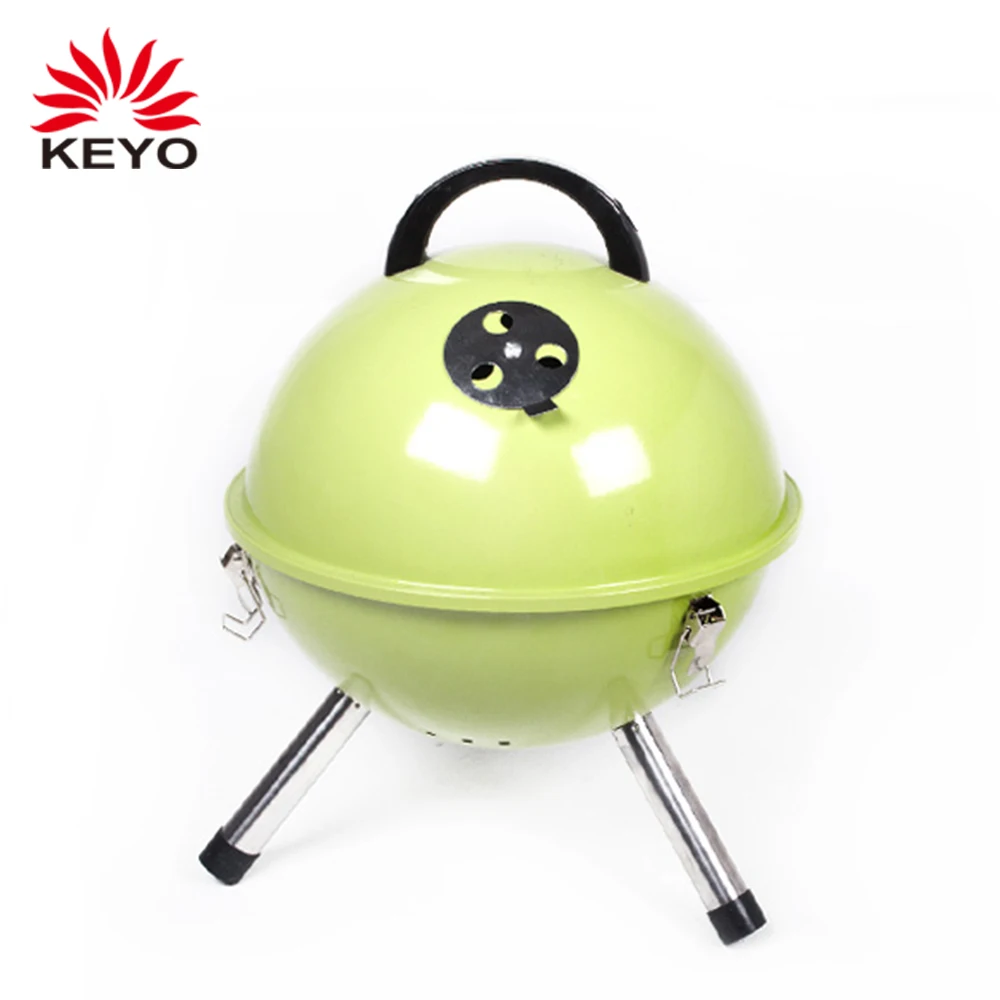 New Style Portable Mini Tabletop Charcoal Grill Football Bbq Soccer Ball Shaped Charcoal Barbecue Grill