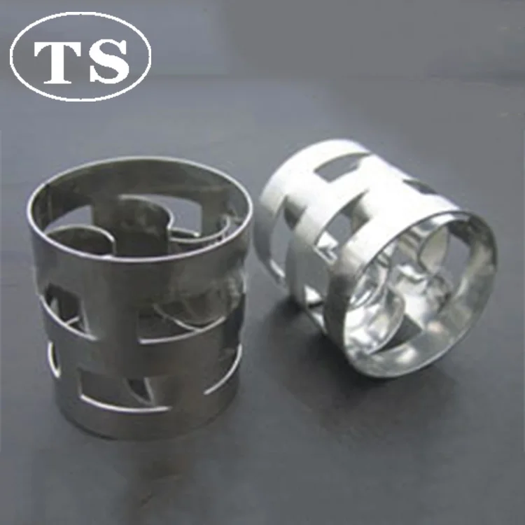 Metal random packaging metal pall ring for separation adsorption