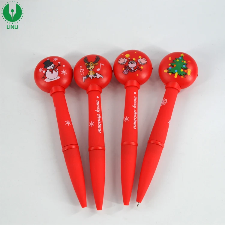 
Giveaway Gifts Sound Led Christmas Pen, Christmas Ballpoint Pen, Multi-function Pen 