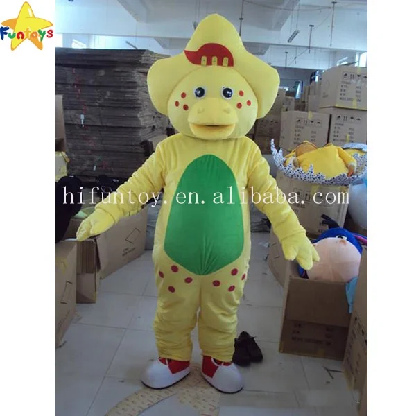 Funtoys CE adult barney costume rental for adults plush the dinasor mascot costume
