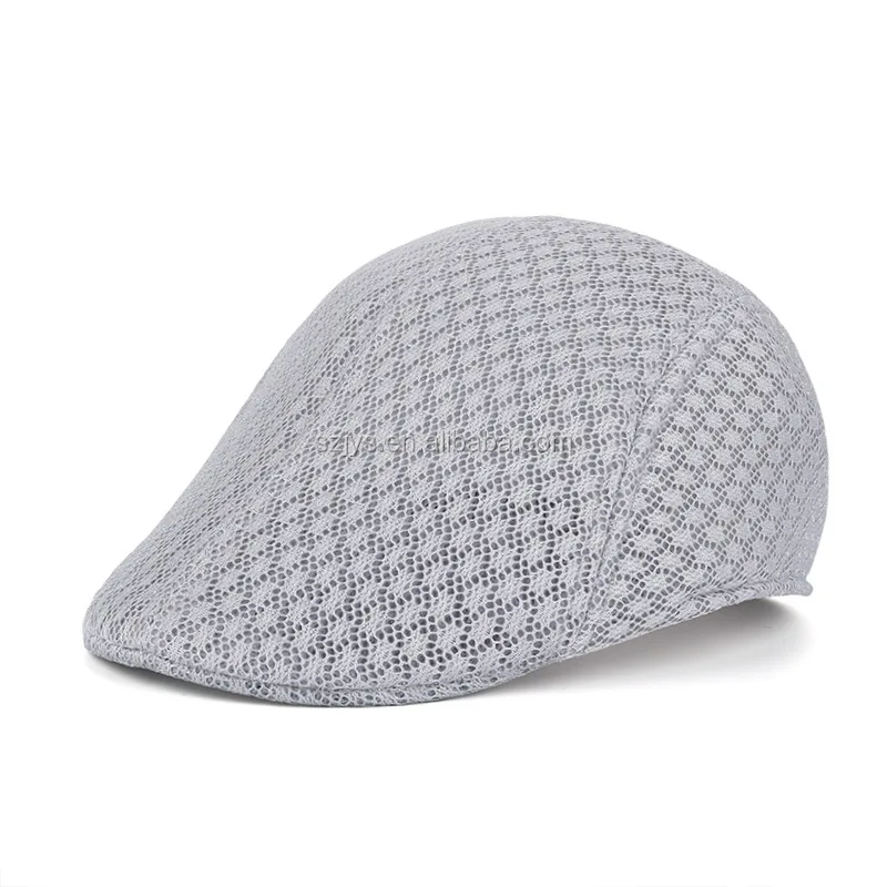 Wholesale Mens Unique Mesh Beret Hats Polyester beret caps