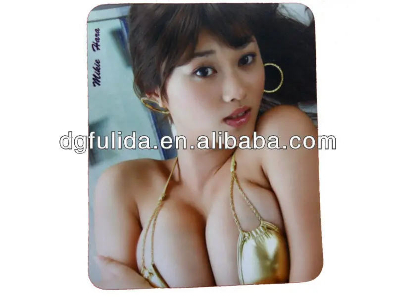 
Real Natural Girl With Sexy Big Breasts Picture Mouse Mat 