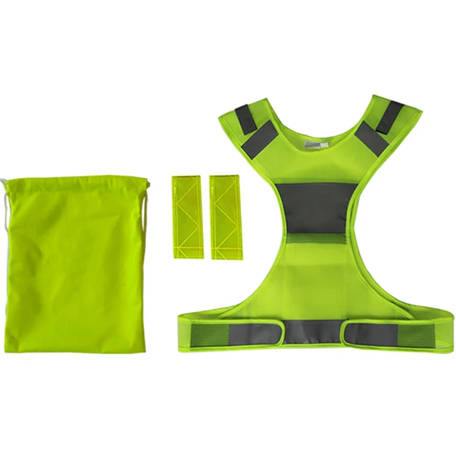 Светоотражающий сетчатый жилет для дороги, бега, ходьбы, езды на велосипеде