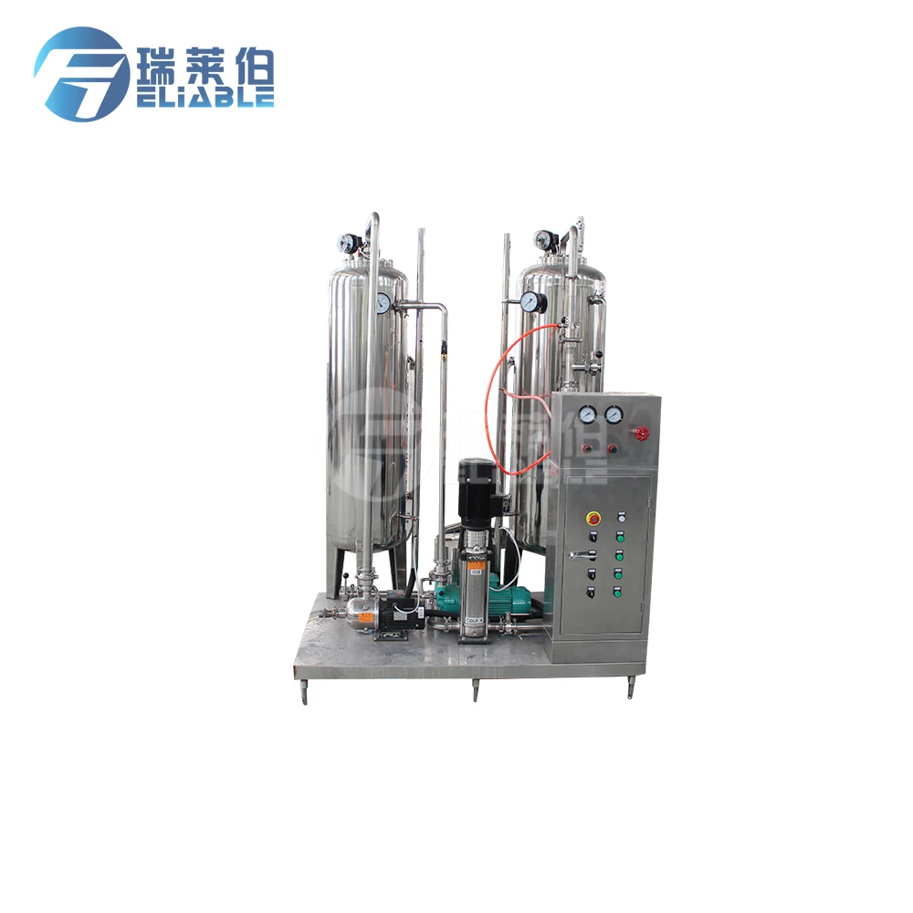 
QHS-1500 Small Scale Single Tank Automatic Carbonated Soft Drink Mixer / CO2 Mixing Machine 