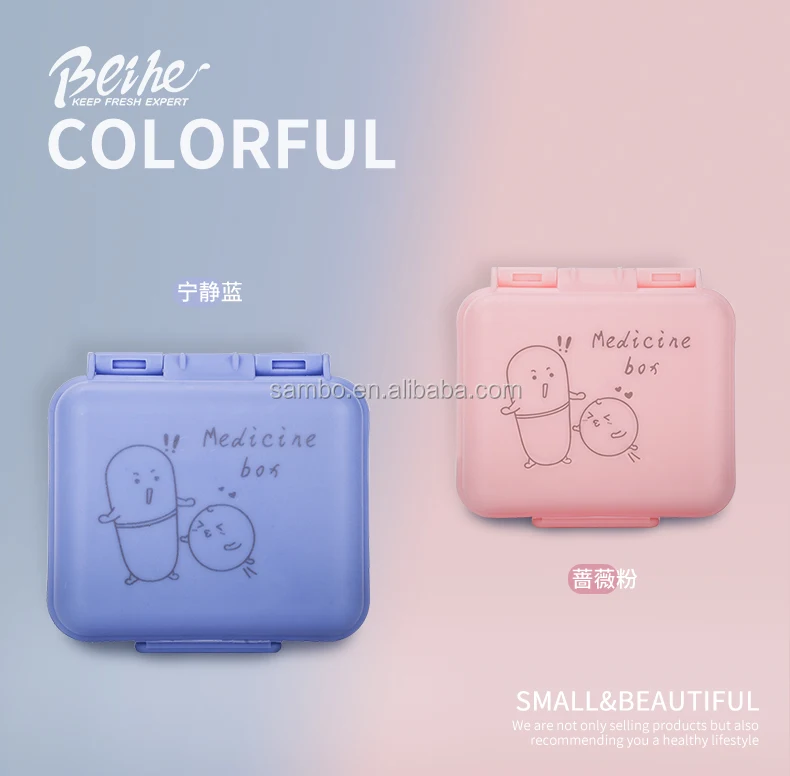 Wholesale Mini Pill Box Travel Storage Pill Storage Box Organizer Pill Case