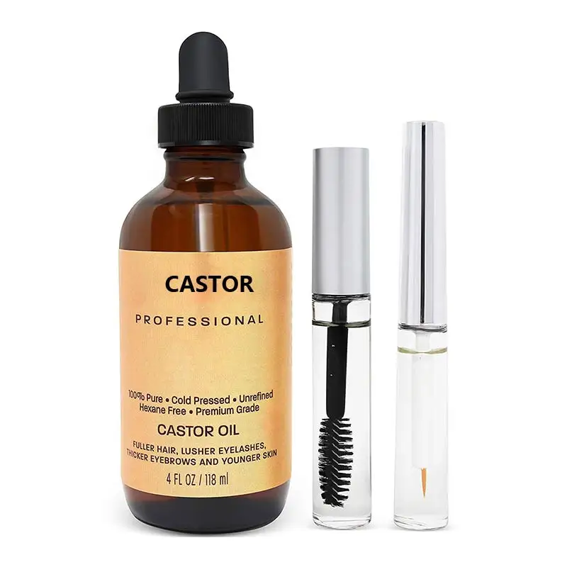 Эфирные масла, масло для тела, лица, ресниц, бровей, ресниц и волос, сыворотка для роста, тушь для ресниц, набор кистей, касторовое масло, фирменная торговая марка