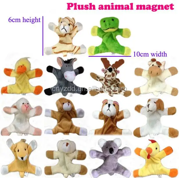 Cheap plush fridge magnet/animal plush fridge magnet/plush toy fridge magnet