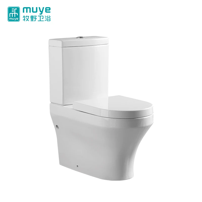 China Supplier High Efficient Round Two Piece Dual-Flush Ceramic Toliet
