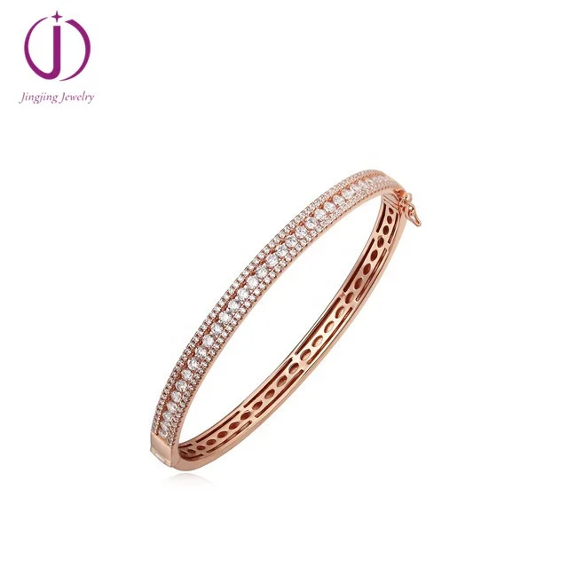 ready to ship indian bangles sex bangle cz stone bracelet women rose gold bangle