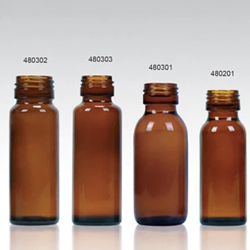Amber Glass Bottle for Syrups Screw Finish STD PP 28mm