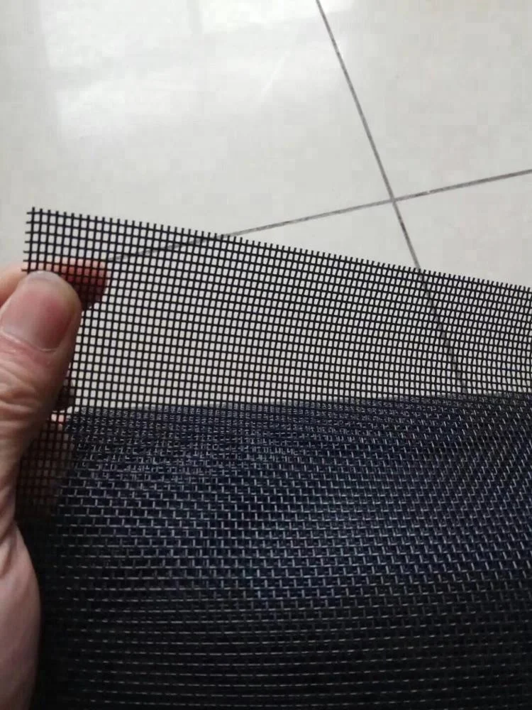 Black Plain Weave Strengthen Fiberglass Pet Screen Mesh
