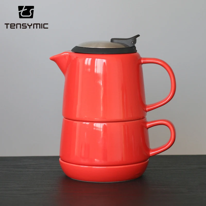 New arrival chinese ceramic teapot with Stainless steel filter