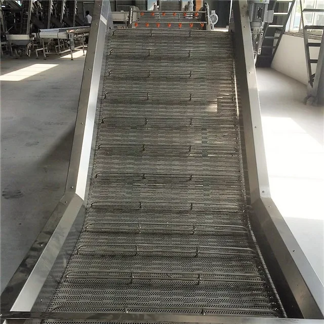 Sanitary Conveyor Incline Belt Conveyor Washable Convey Belt For Fruit And Vegetable Focus Machinery