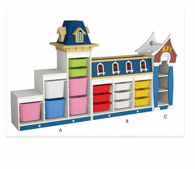 
JMQ-G239E Kid toy furniture shelves for daycare shelves for preschool toys furniture 