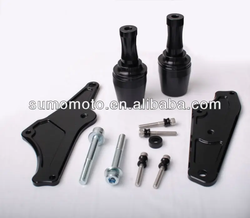 Motorcycle frame slider, crash protectors, knobs CBR500R 2013, no fairing cut, delrin 750-3210