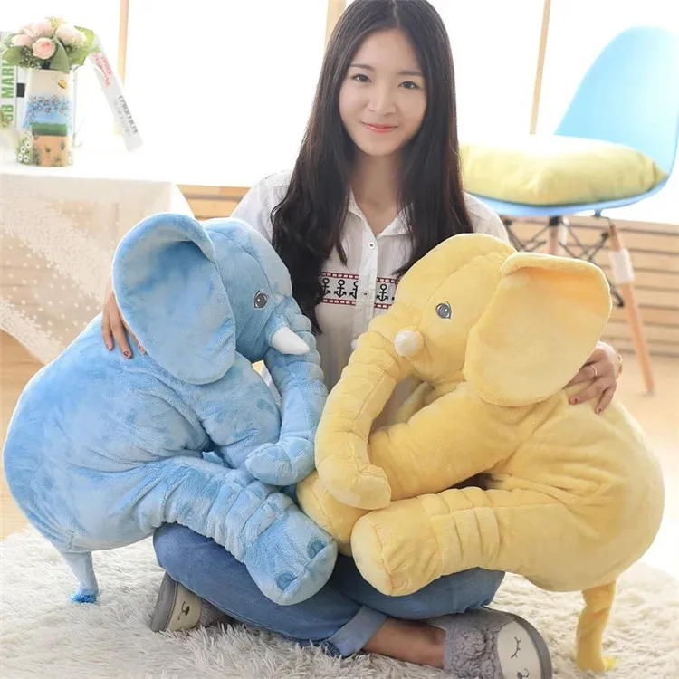 manufacturer wholesale hot selling soft cute plush stuffed animal toy elephant pillow