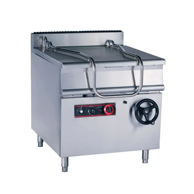 80L Commercial Cooking Range Gas Tilting Frying Pan