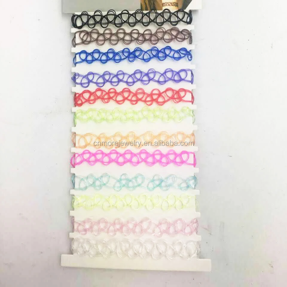 
Plastic Braided Tattoo Bracelets 