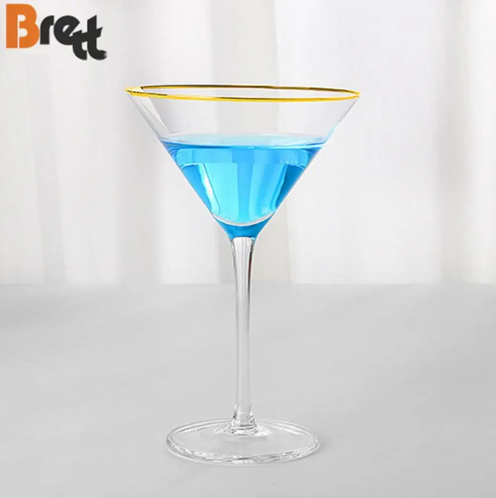 Свадебная посуда без свинца, хрустальный бокал на заказ, ручная работа, золотой обод, бокал для красного вина