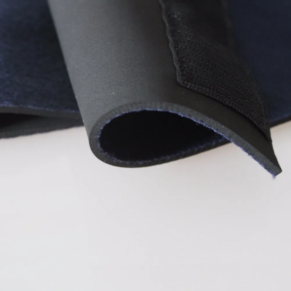Хорошее качество черный неопреновый каучук ткань коврик