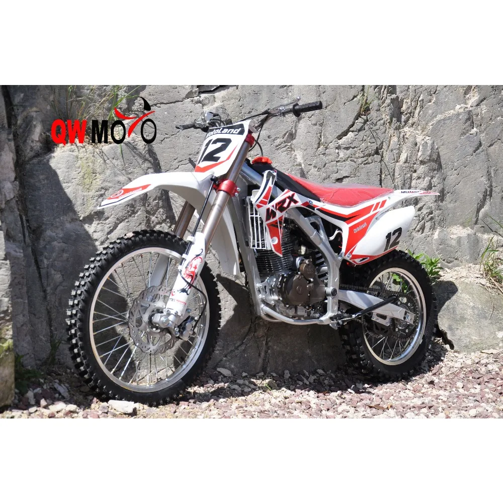 QWMOTO new design 250cc used motorcycle electric start pitbike china 250cc dirt bikes alloy frame dirt bike 250cc