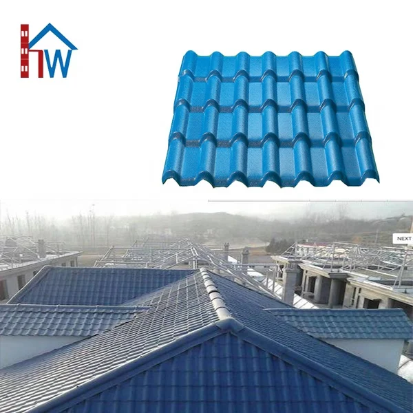 Factory outlet Spanish style plastic roof tile / pvc plastic roof tile / asa synthetic resin roof tile