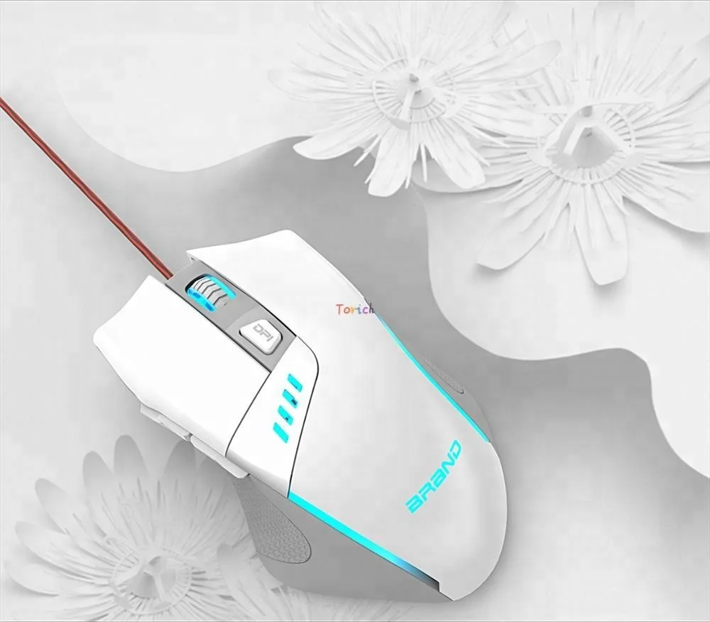 Factory wholesale good price optical sensor 10000DPI Ergonomics mice 7 color RGB Led Backlit Gamer Adjustable Light Gaming mouse