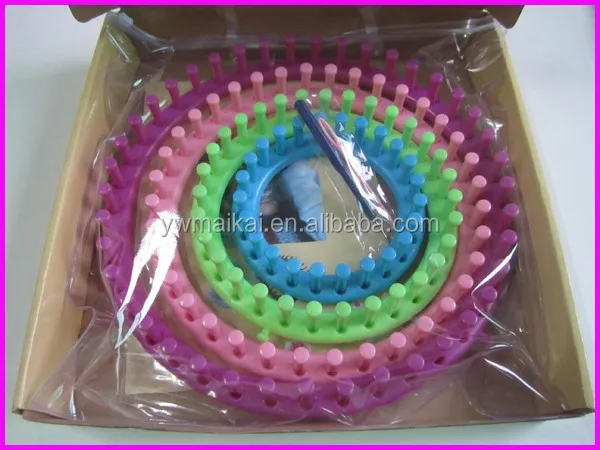 
High quality 4pcs/set ABS/plastic round shape knitting loom 