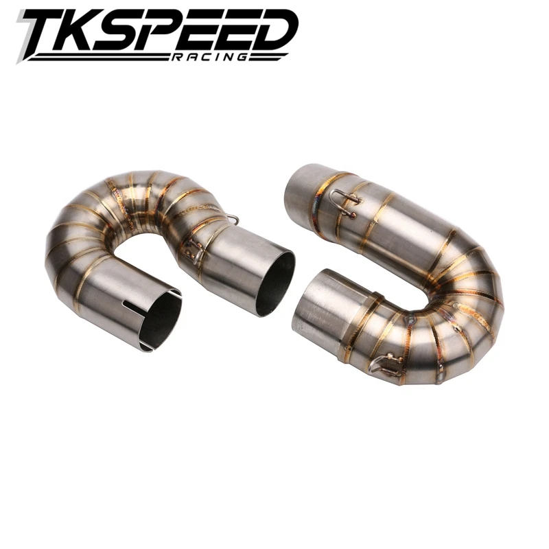 
Universal Motorcycle Exhaust Muffler + Stainless Steel Half tube Exhaust Pipe for Honda cbr1000 2008 2009 2010 2011 