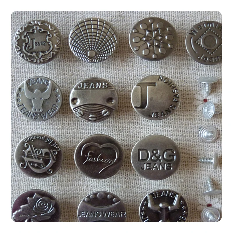 Good Price Factory Direct Supply High Quality Alloy Brass Tack Jeans Button Custom