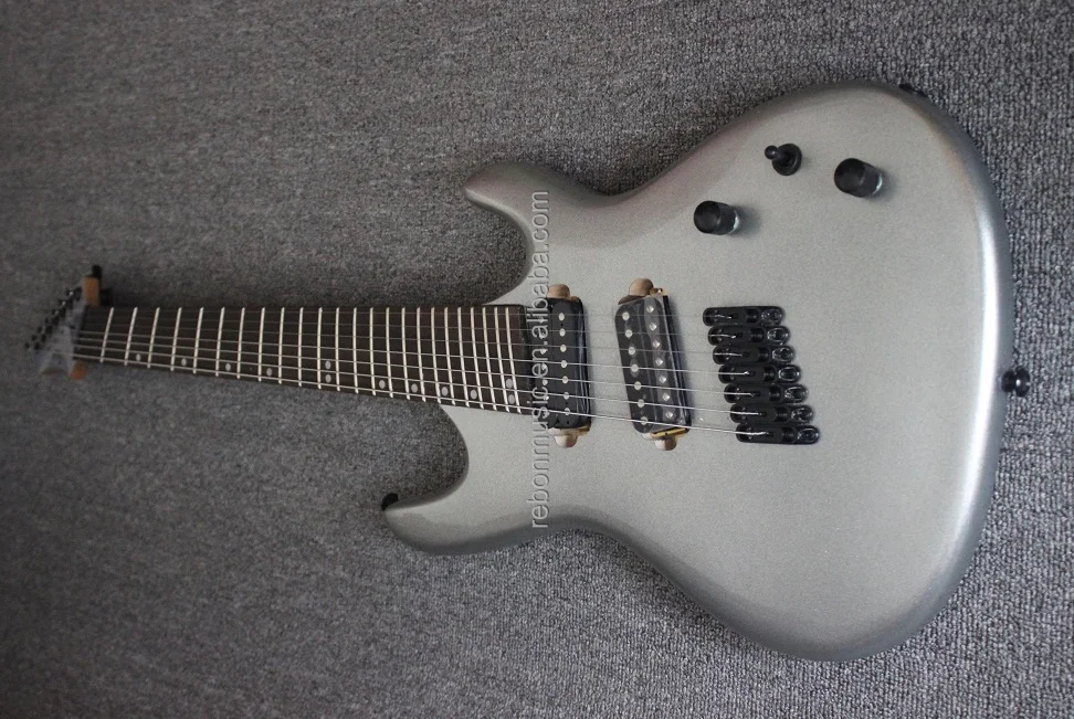 Weifang Rebon 7 string fanned fret multi scale electric guitar with locking tuner