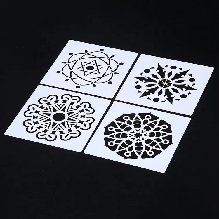 
Scrapbooking plastic painting drawing stencil designing set 