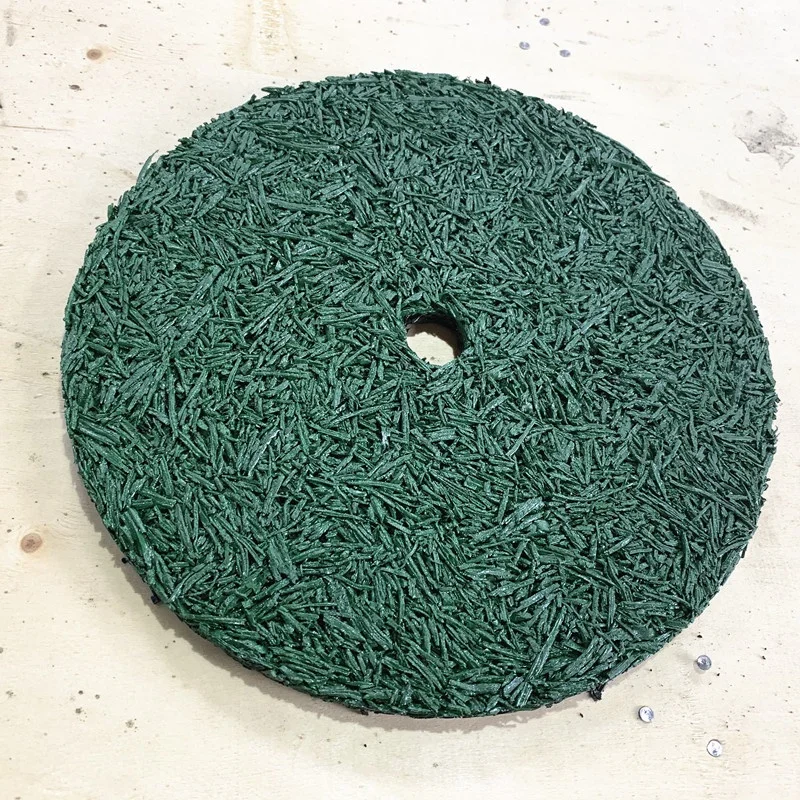 30cm brown rubber mulch tree ring