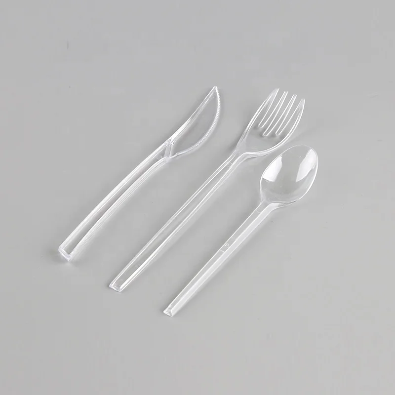 Disposable knife Fork Spoon Plastic Cutlery Set For Airline Plastic Cutlery Set With Pepper Salt