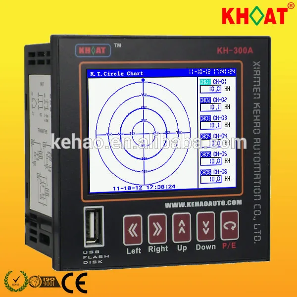 Kh300ab цифровой синий регистратор температуры