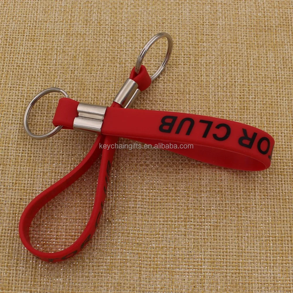 Key holder wristbands, silicone key chain, silicon keychain