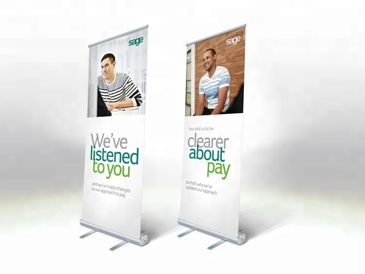 Custom Printing Economical retractable mini roll up banner
