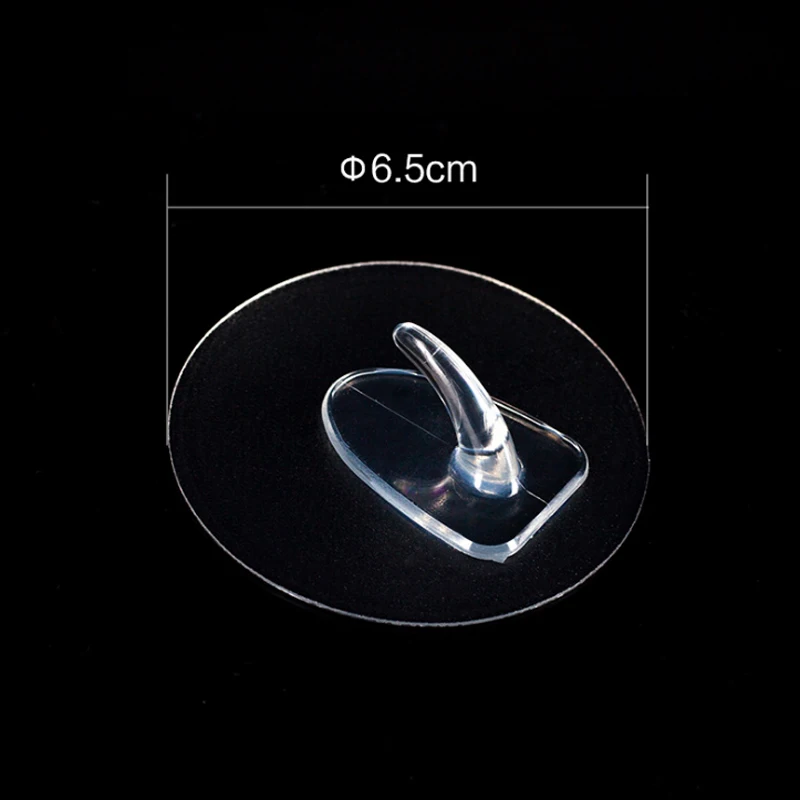 Transparent or mass frosted wall mounted powerful coat towel Adhesive hook