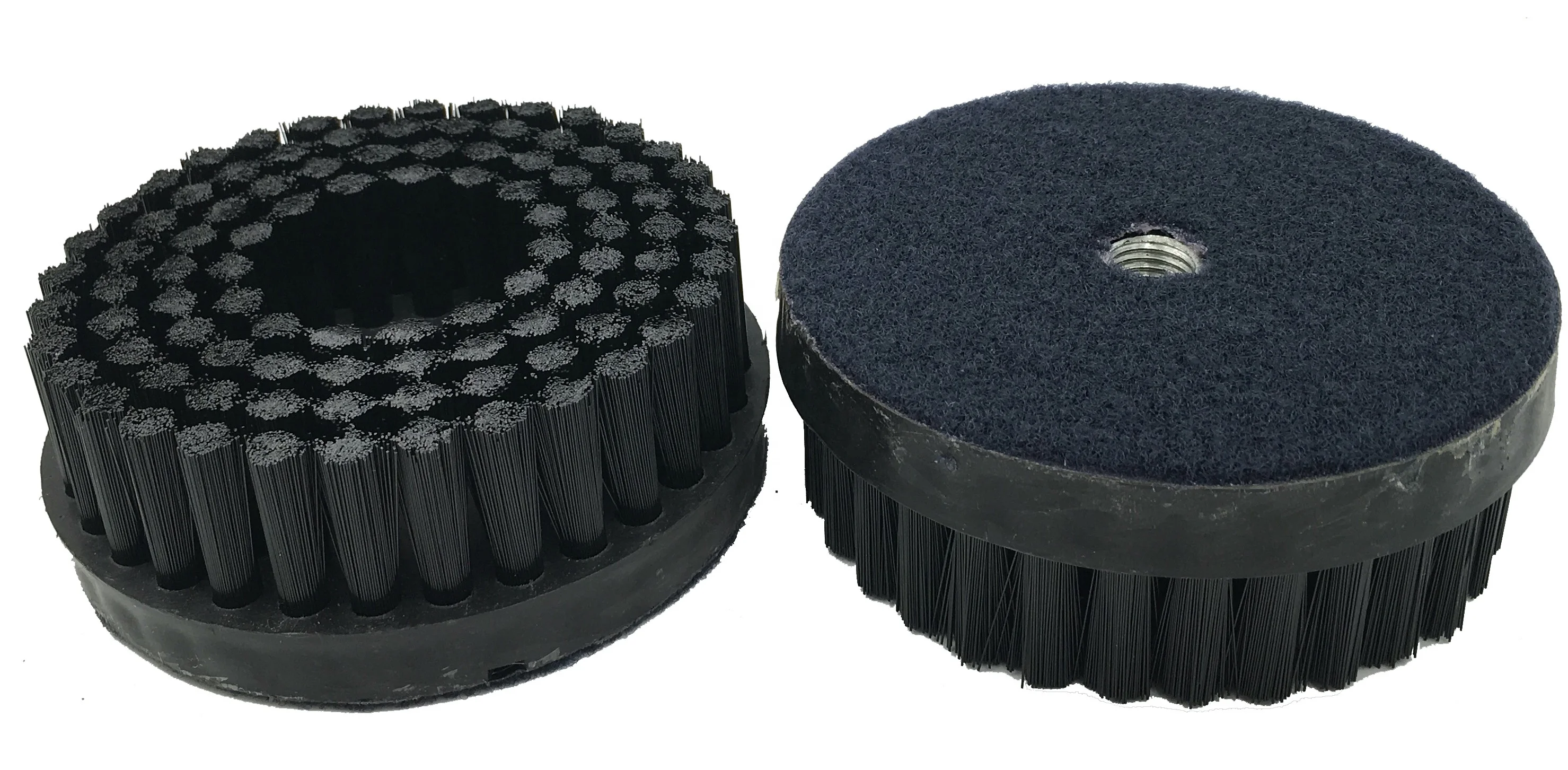 Hook and Loop Nylon Disc Brush for Carpet/ Floor/Car Cleaning