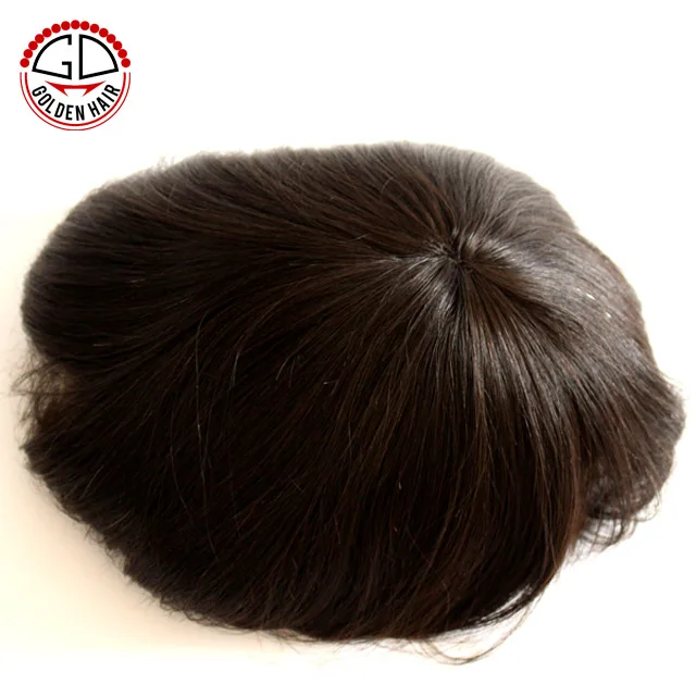 Natural Peruvian Virgin Hair Products For Bald Men, Toupee/Hair Piece