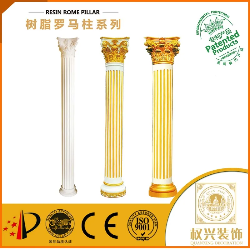 marble from decorative small wood columns
